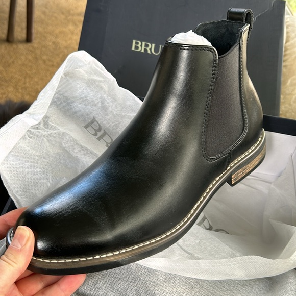 Bruno Marc Vegan Leather Chelsea Boots Men’s US Size 8 - Picture 5 of 9
